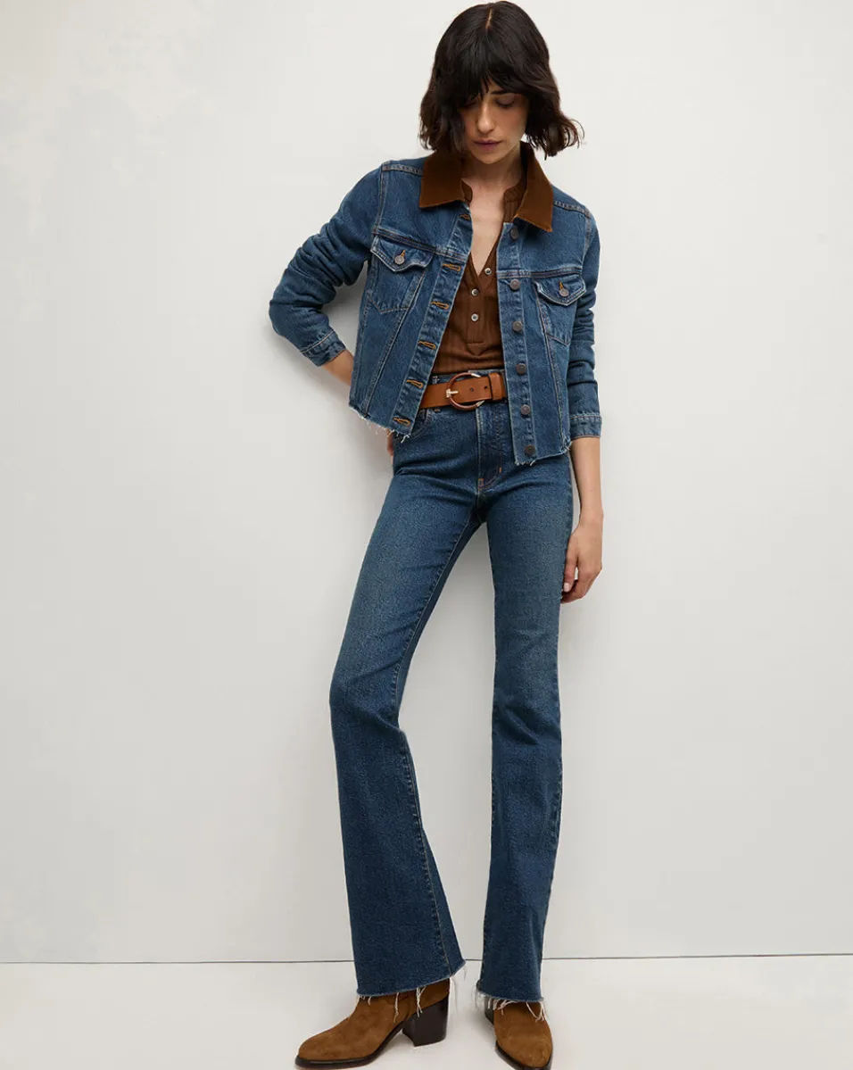 Cara Jean Jacket with Corduroy Collar>Veronica Beard Discount