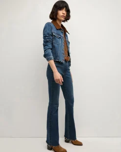 Cara Jean Jacket with Corduroy Collar><noscript><img width=