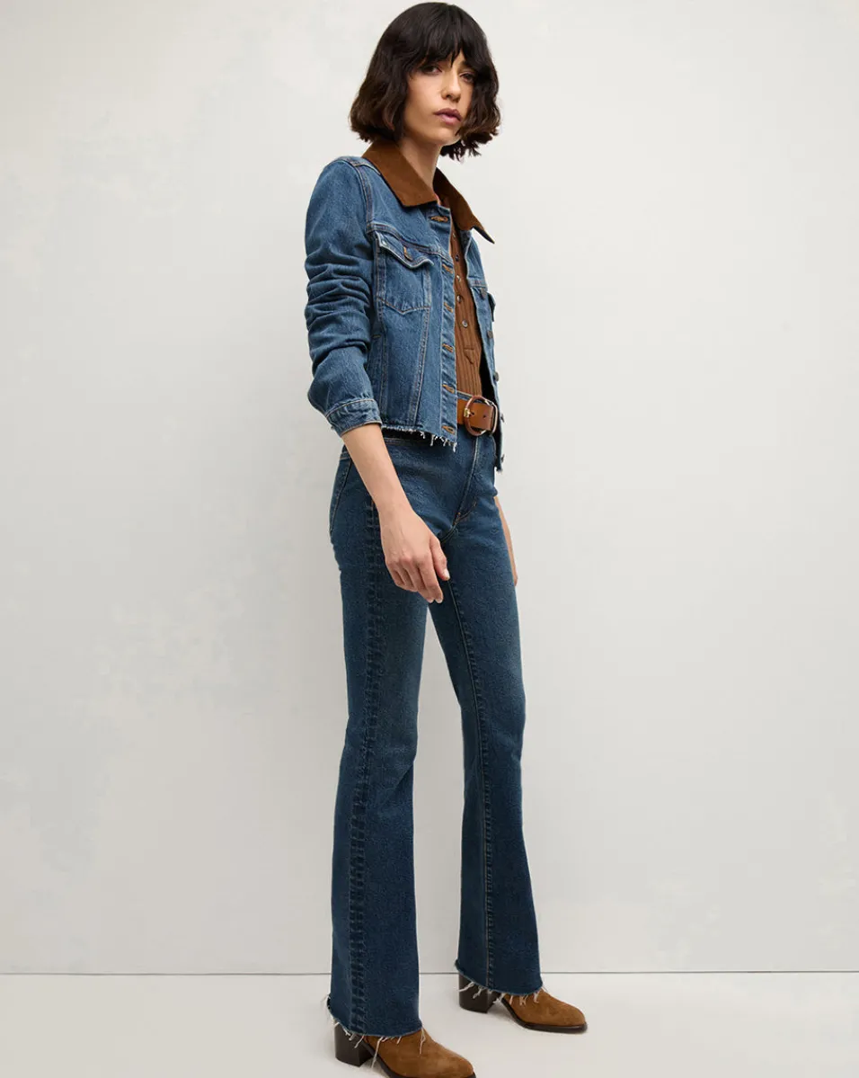 Cara Jean Jacket with Corduroy Collar>Veronica Beard Discount