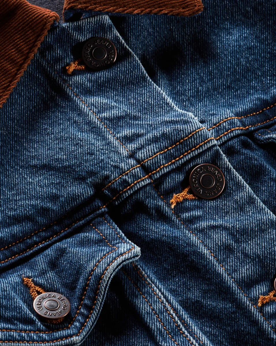 Cara Jean Jacket with Corduroy Collar>Veronica Beard Discount