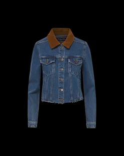 Cara Jean Jacket with Corduroy Collar><noscript><img width=