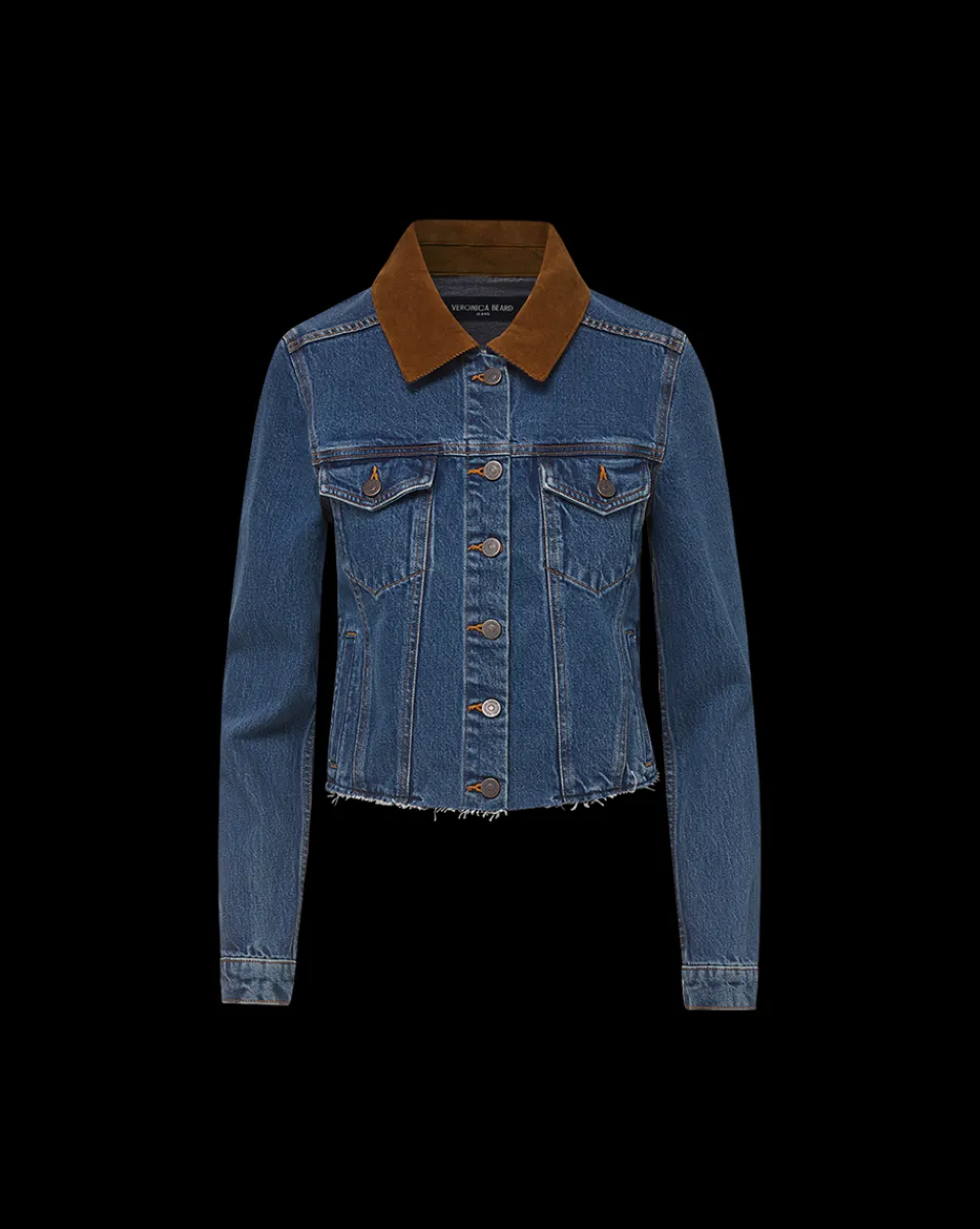 Cara Jean Jacket with Corduroy Collar>Veronica Beard Discount
