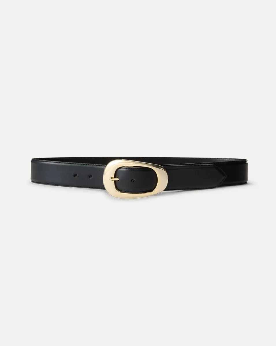 Carlotta Leather Belt in>Veronica Beard Discount