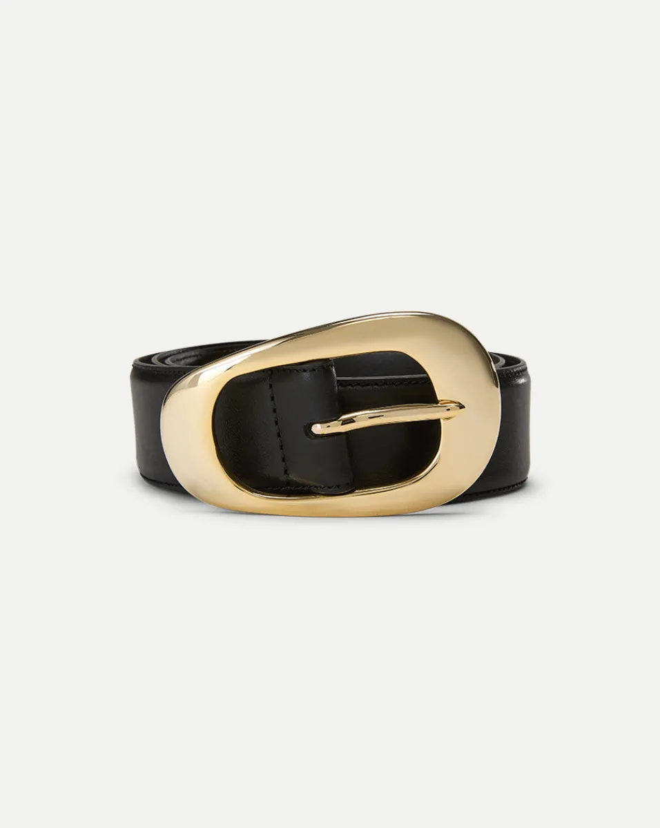 Carlotta Leather Belt in>Veronica Beard Discount