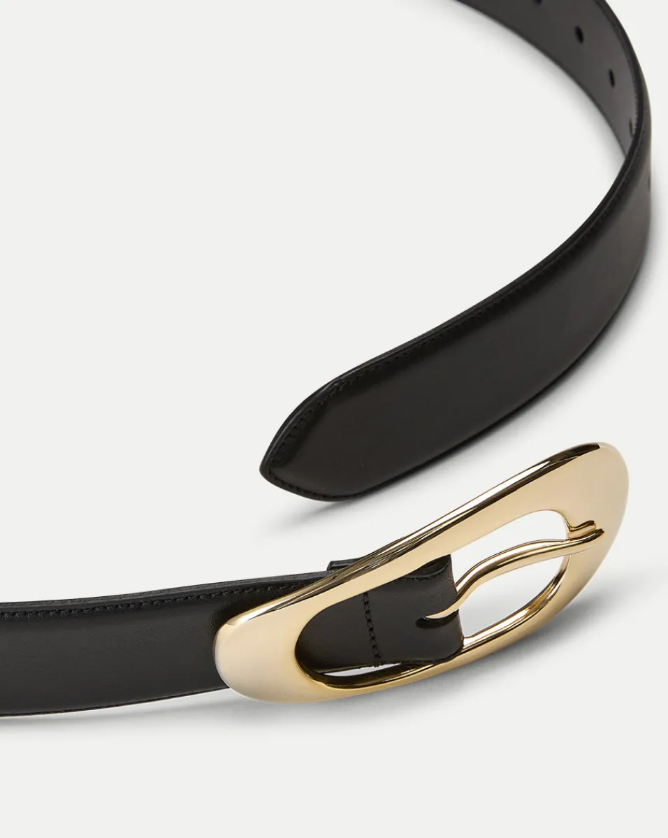 Carlotta Leather Belt in>Veronica Beard Discount