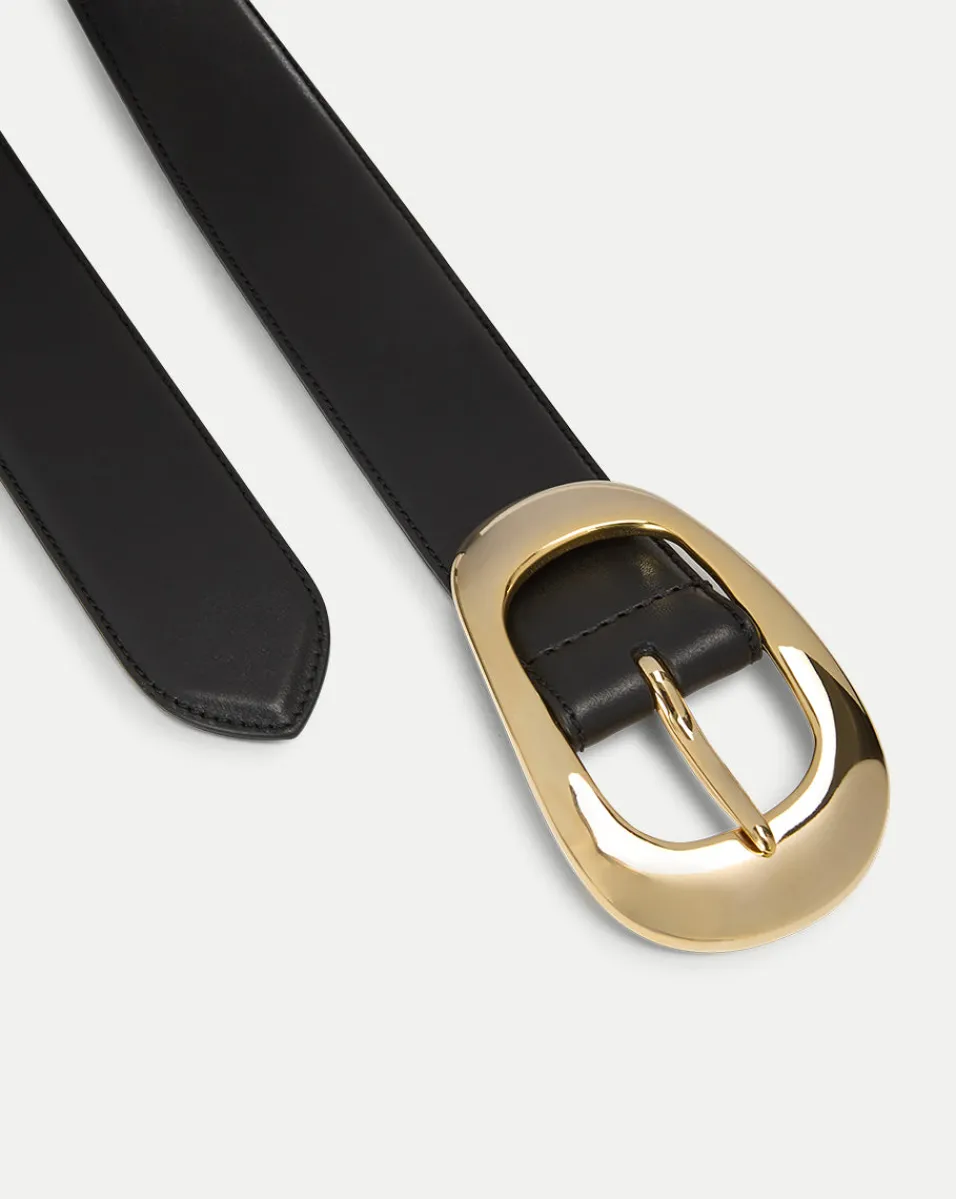 Carlotta Leather Belt in>Veronica Beard Discount