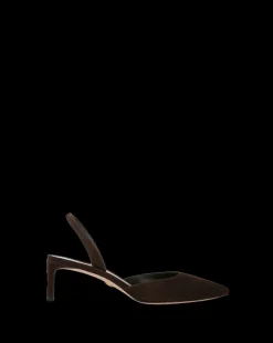Caroline Suede Slingback Pump in Dark Brown><noscript><img width=