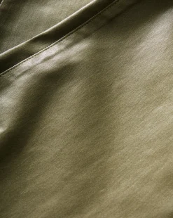 Carson Coated Off-Duty Kick-Flare Jean in Army High Gloss><noscript><img width=