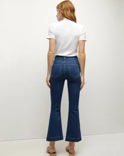 Carson Kick-Flare High-Rise Jean><noscript><img width=