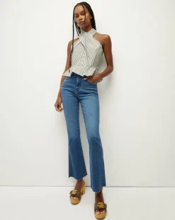 Carson Raw Hem Kick-Flare Jean in>Veronica Beard Outlet