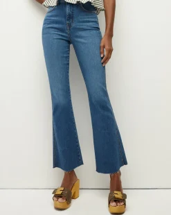 Carson Raw Hem Kick-Flare Jean in>Veronica Beard Outlet