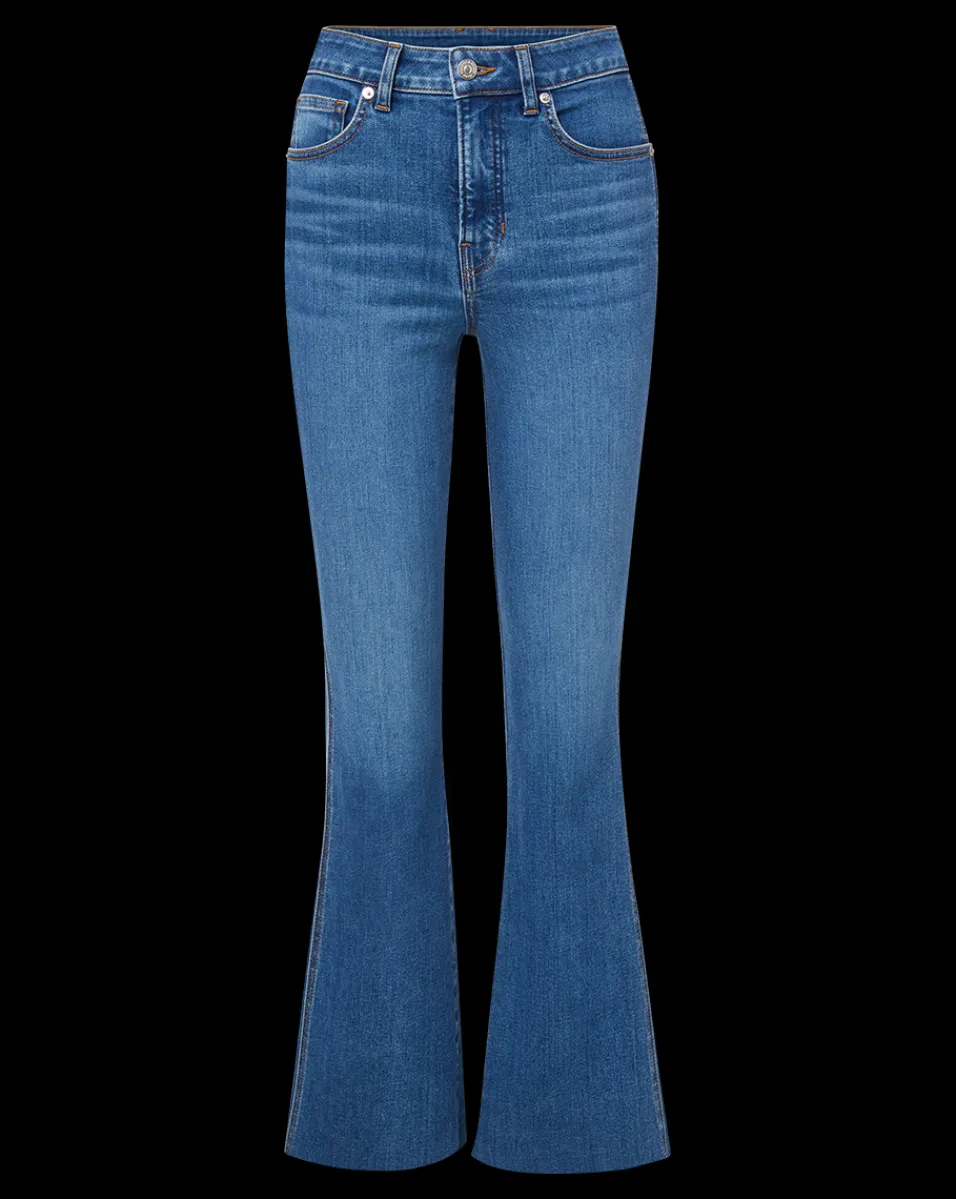 Carson Raw Hem Kick-Flare Jean in>Veronica Beard Outlet