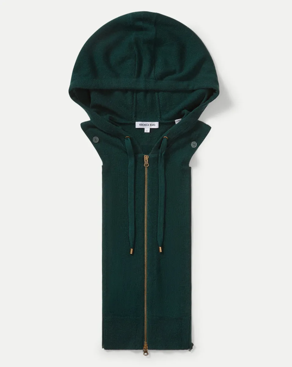 Cashmere Hoodie Dickey in Dark Green>Veronica Beard Outlet