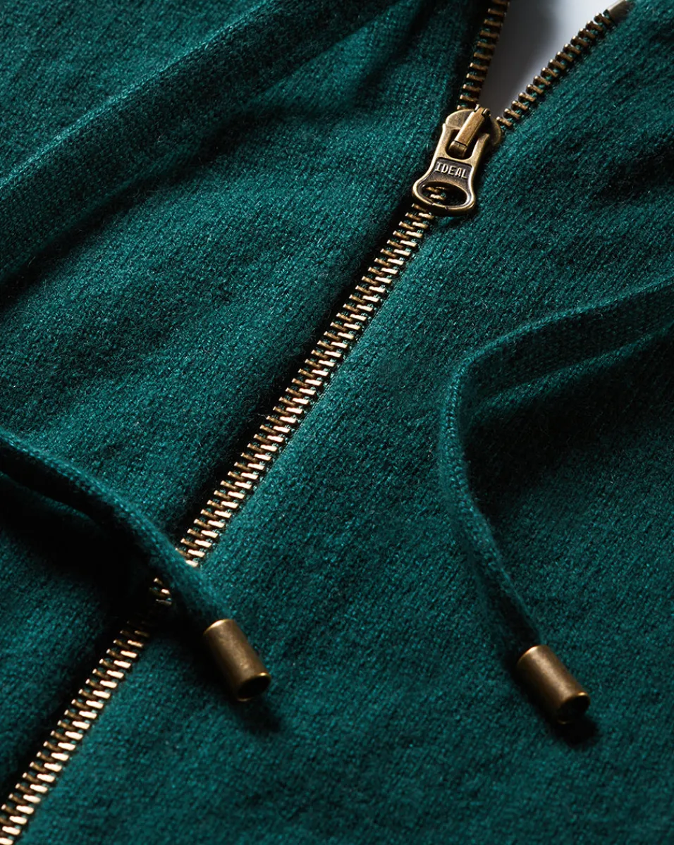 Cashmere Hoodie Dickey in Dark Green>Veronica Beard Outlet