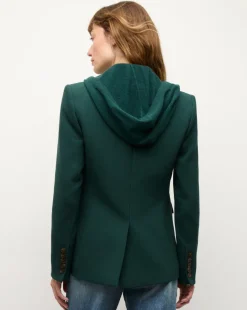 Cashmere Hoodie Dickey in Dark Green><noscript><img width=
