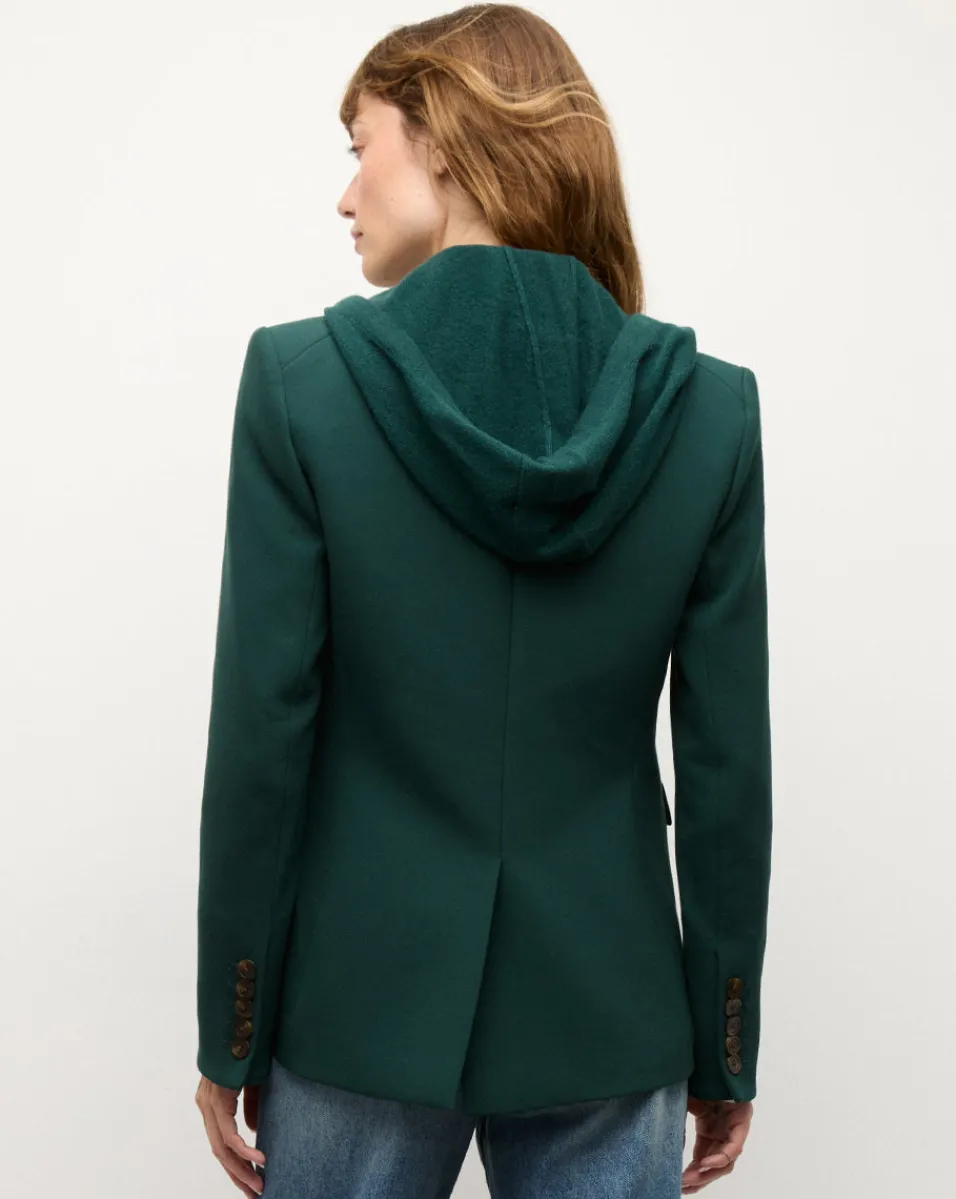 Cashmere Hoodie Dickey in Dark Green>Veronica Beard Outlet