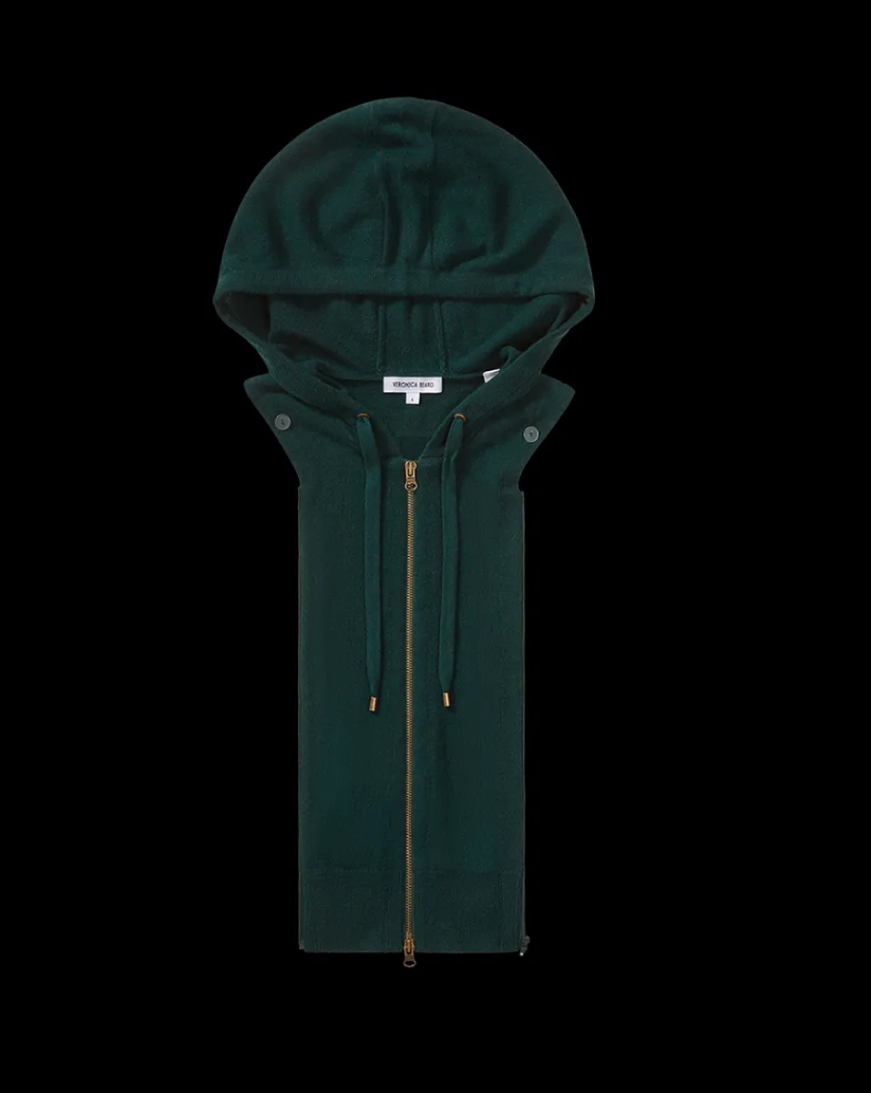 Cashmere Hoodie Dickey in Dark Green>Veronica Beard Outlet