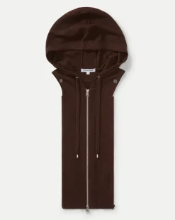 Cashmere Hoodie Dickey in Dark Chocolate>Veronica Beard Best