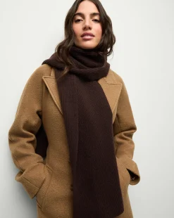 Cashmere Scarf in Dark Chocolate>Veronica Beard Online