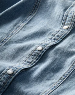 Catherine Denim Dress in Pebble Stone><noscript><img width=