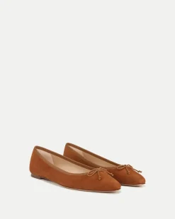 Catherine Suede Ballet Flat in>Veronica Beard New