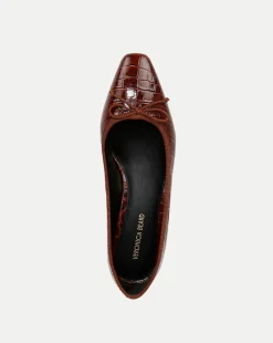 Cecile Croc-Embossed Ballet Pump in><noscript><img width=