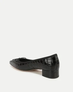 Cecile Croc-Embossed Ballet Pump in><noscript><img width=