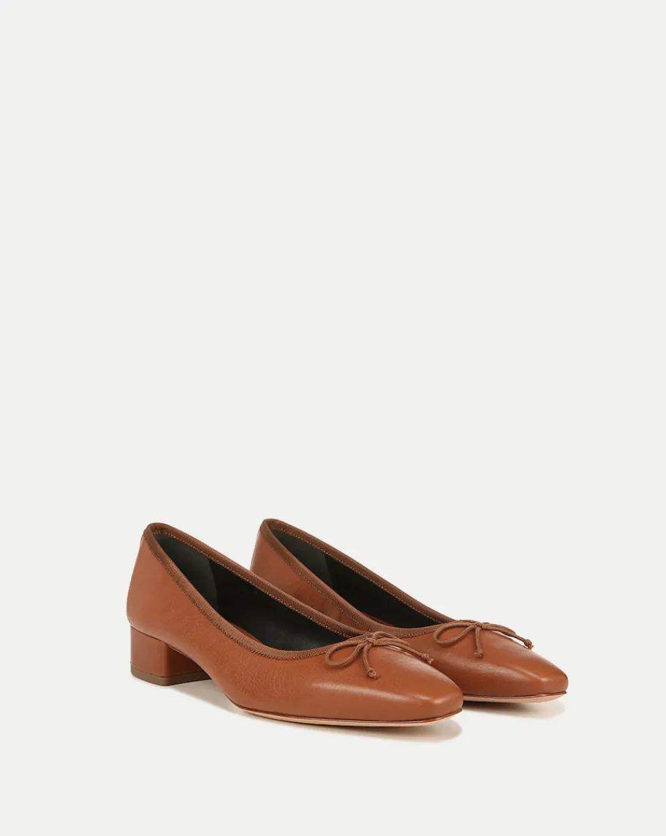 Cecile Leather Ballet Pump>Veronica Beard Online