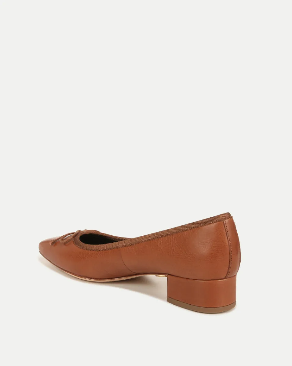 Cecile Leather Ballet Pump>Veronica Beard Online