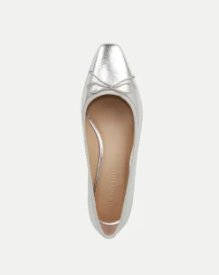 Cecile Metallic Leather Ballet Pumps><noscript><img width=