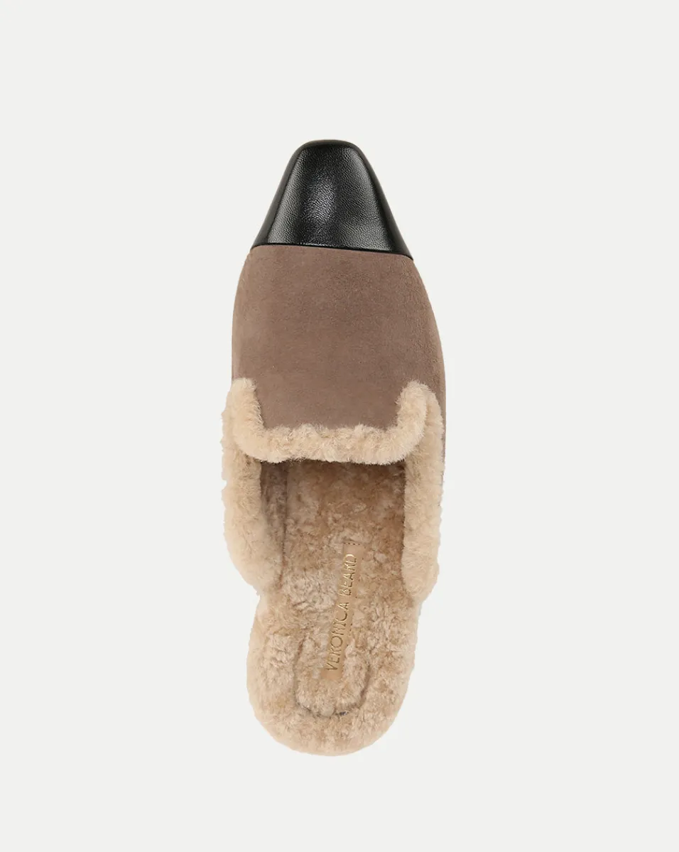 Cecile Shearling Mule in>Veronica Beard Sale
