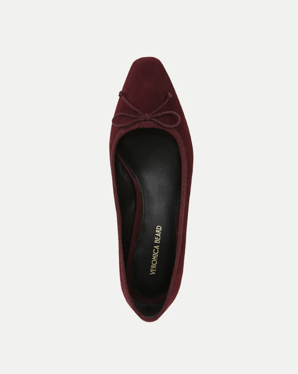 Cecile Suede Ballet Pump in>Veronica Beard Sale