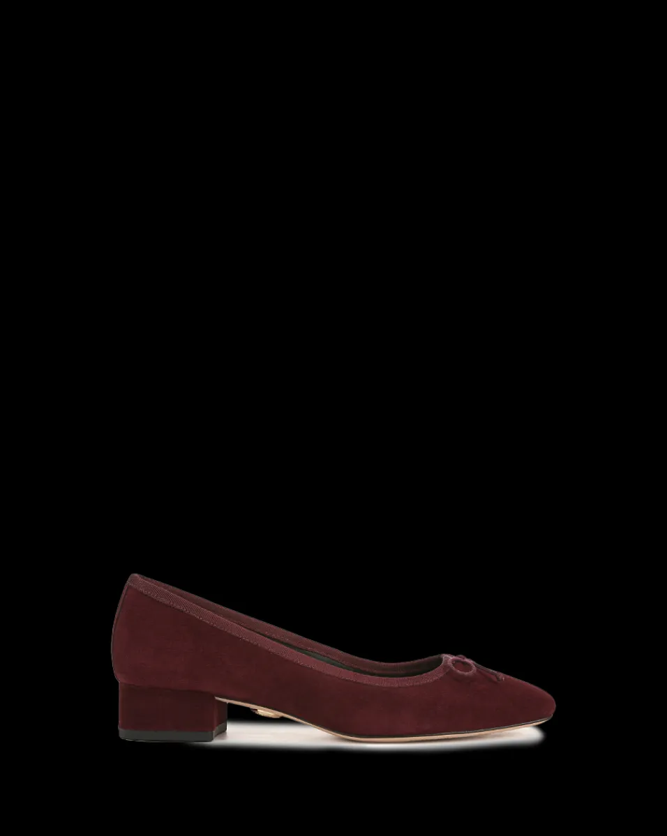 Cecile Suede Ballet Pump in>Veronica Beard Sale