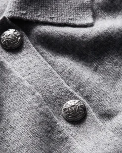 Cheshire Cashmere Cardigan in Heather Grey>Veronica Beard New