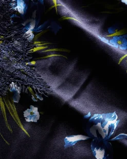 Ciarlo Stretch-Silk Top in Navy Multi>Veronica Beard New