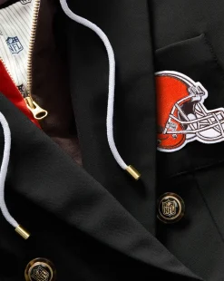 Cleveland Browns Dickey Jacket in Black/Gold><noscript><img width=