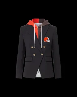 Cleveland Browns Dickey Jacket in Black/Gold><noscript><img width=