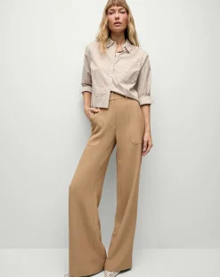 Cole Wide-Leg Pant in>Veronica Beard Outlet