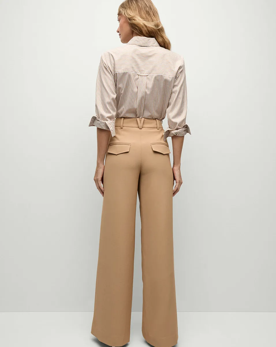 Cole Wide-Leg Pant in>Veronica Beard Outlet