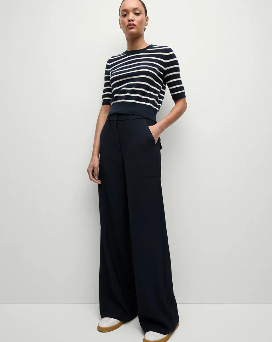 Cole Wide-Leg Pant in>Veronica Beard Outlet