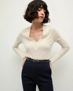 Coleta V-Neck Cashmere Sweater in>Veronica Beard