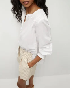 Constanza Button-Down Top in>Veronica Beard Best