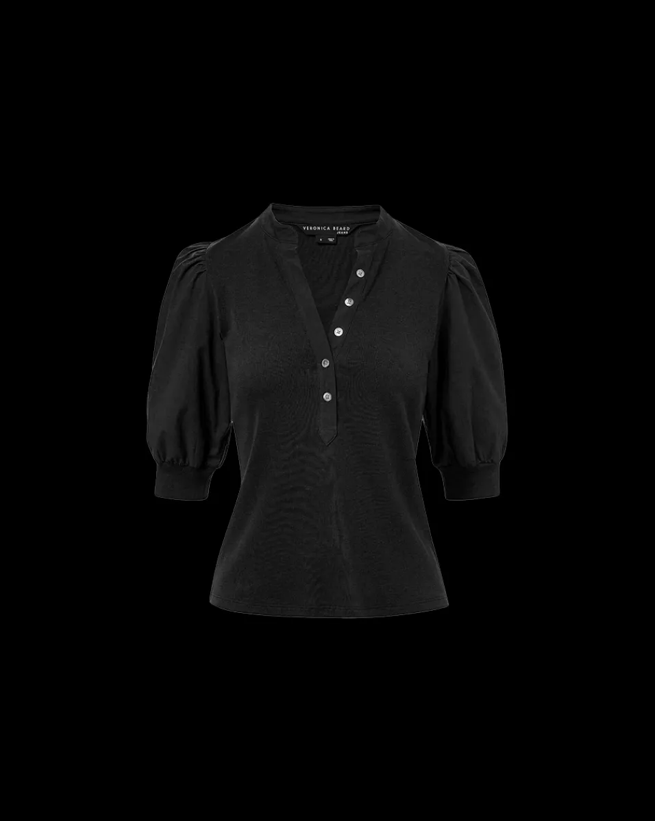 Coralee Puff-Sleeve Tee>Veronica Beard New