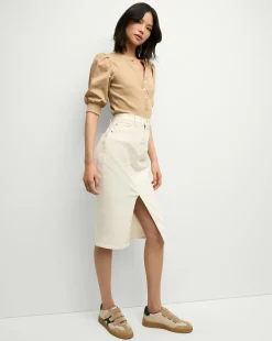 Coralee Puff-Sleeve Tee in><noscript><img width=