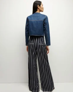 Cordell Denim Jacket in Dusted Oxford><noscript><img width=