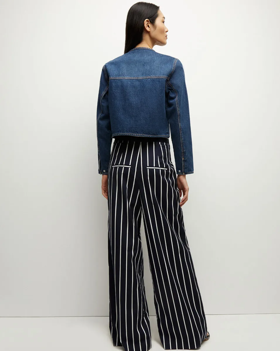 Cordell Denim Jacket in Dusted Oxford>Veronica Beard Discount