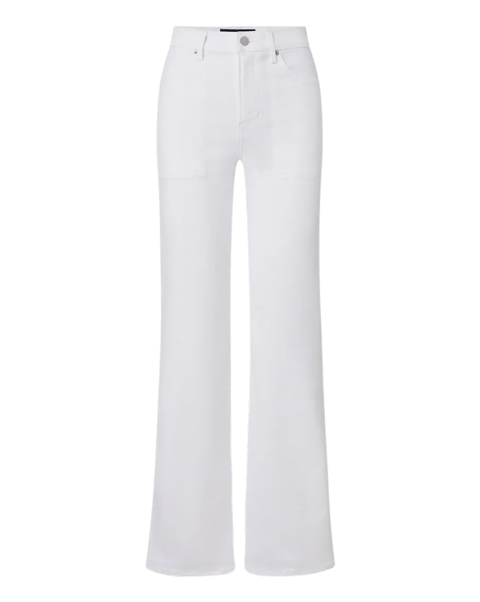Crosbie Patch Pockets Slim Wide-Leg Jean in>Veronica Beard Discount