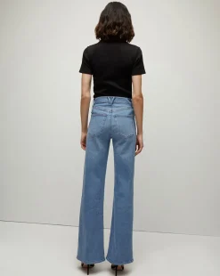 Crosbie Patch-Pocket Slim Wide-Leg Jeans in><noscript><img width=