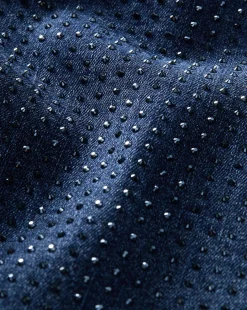 Crosbie Rhinestone Wide-Leg Jean in Indigo Rinse><noscript><img width=