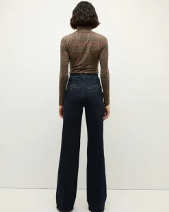 Crosbie Wide-Leg Jeans in Indigo Denim><noscript><img width=